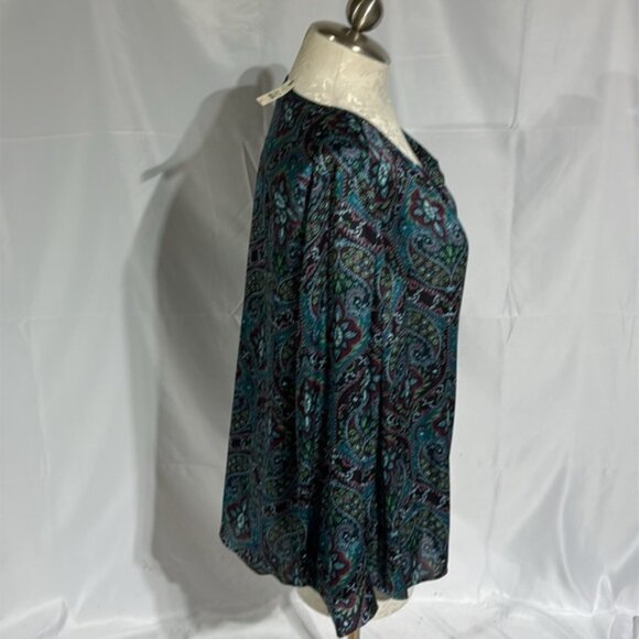 NWT Talbots women’s paisley blouse size 3X. - Picture 2 of 7